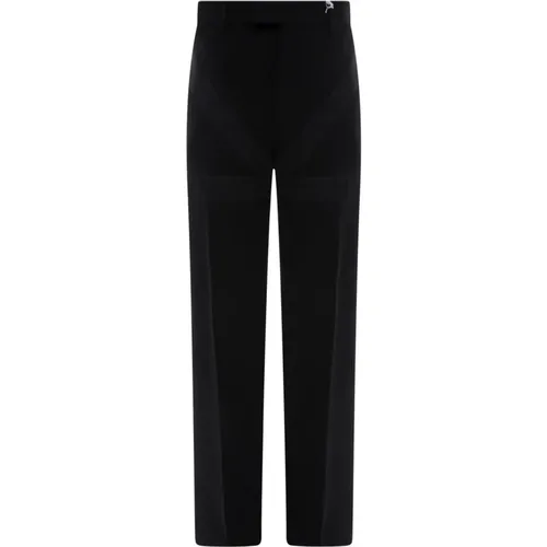 Wool Trousers Ss23 , male, Sizes: M - Salvatore Ferragamo - Modalova