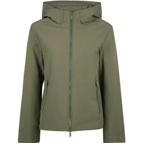 Kurze Parka Jacke , Damen, Größe: S - Woolrich - Modalova