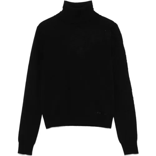 Schwarzer Lupetto Pullover , Damen, Größe: XS - Ermanno Scervino - Modalova