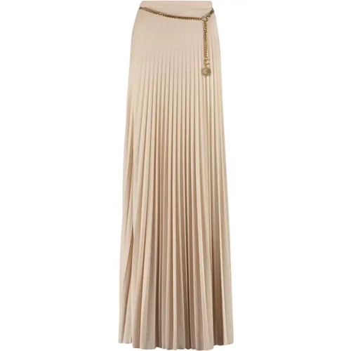 Glamorous Pleated Maxi Skirt , female, Sizes: S, M, XS - Elisabetta Franchi - Modalova