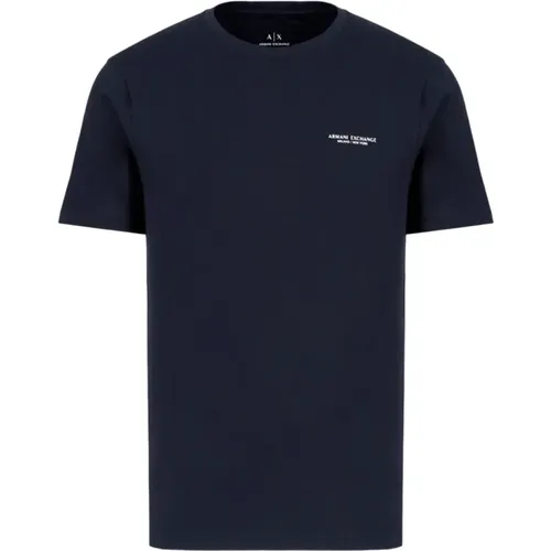 Kurzarm Logo T-Shirt , Herren, Größe: S - Armani Exchange - Modalova