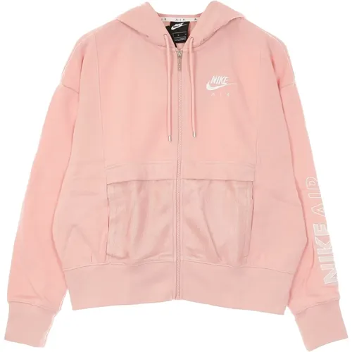 Glaze/Weißer Reißverschluss Hoodie Sportbekleidung Air Top Fleece - Nike - Modalova