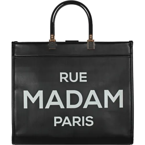 Eco-Leather Tote Bag , female, Sizes: ONE SIZE - Rue Madam - Modalova