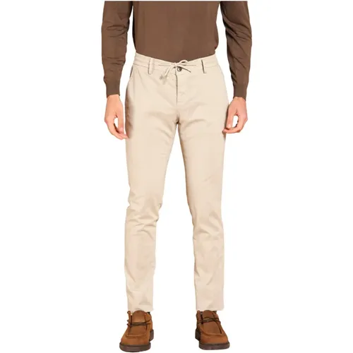 Schmale Jogger Chino Hose Grau - Mason's - Modalova