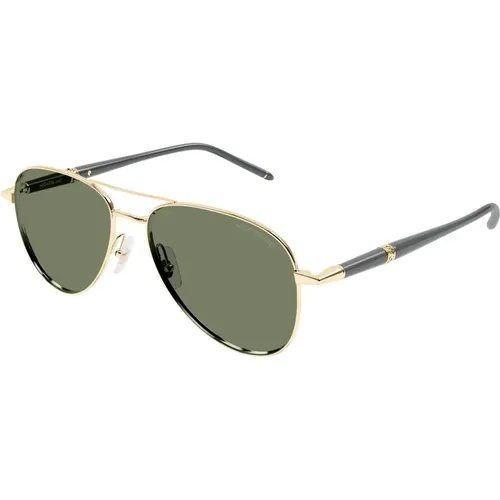 Sunglasses Mb0345S Color 004 , male, Sizes: 57 MM - Montblanc - Modalova