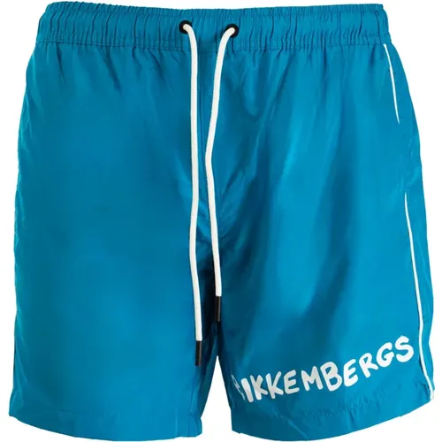 Herren Mittelmeerblaue Boxer-Bademode , Herren, Größe: L - Bikkembergs - Modalova