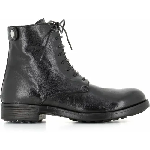 Leather Anfibio Boots Zip Closure , female, Sizes: 3 UK, 6 UK - Officine Creative - Modalova