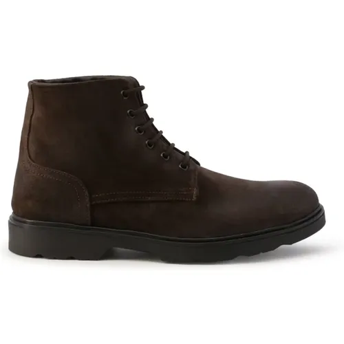 Wildleder Dunkelbraune Herrenstiefel - Duca di Morrone - Modalova