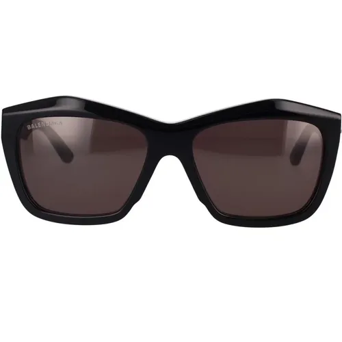 Square Sunglasses with Iconic CUT Design , female, Sizes: 57 MM - Balenciaga - Modalova