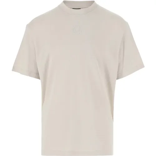 Baumwoll T-Shirt mit Grafikdruck , Herren, Größe: L - 44 Label Group - Modalova
