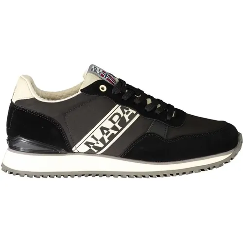 Polyester Sneaker with Contrast Details , male, Sizes: 7 UK, 8 UK, 9 UK, 6 UK, 10 UK, 11 UK - Napapijri - Modalova