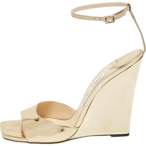 Pre-owned Leder sandals , Damen, Größe: 38 1/2 EU - Jimmy Choo Pre-owned - Modalova