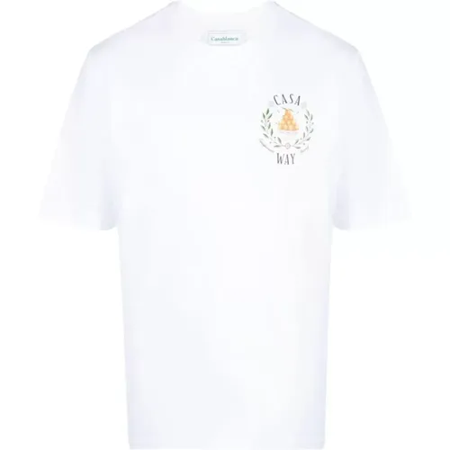 Printed T-Shirt , male, Sizes: L, XL - Casablanca - Modalova