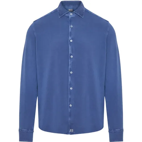 Italian Piqué Cotton Shirt , male, Sizes: XL, L, 2XL, M - Sonrisa - Modalova