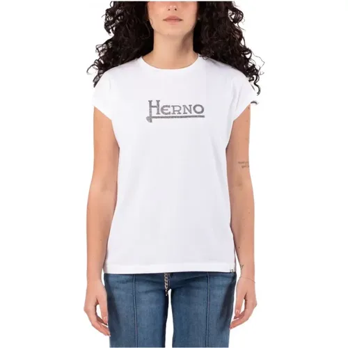 Damen T-Shirt Kollektion , Damen, Größe: XS - Herno - Modalova