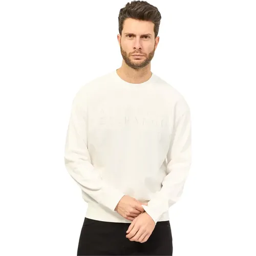 French Crewneck Sweater , male, Sizes: L, M, 2XL - Armani Exchange - Modalova