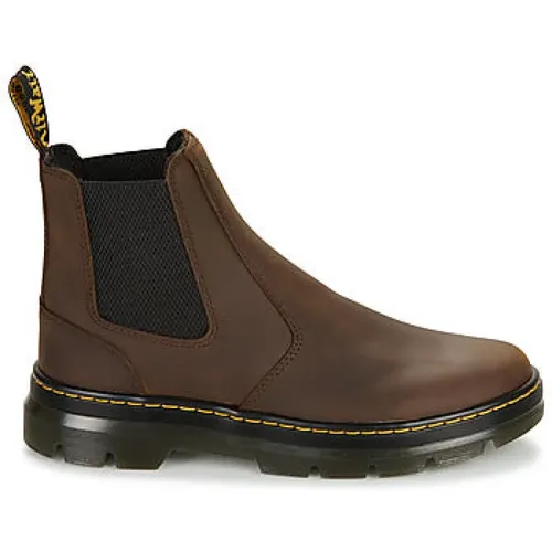 Braune Lederstiefel Herren , Herren, Größe: 43 EU - Dr. Martens - Modalova