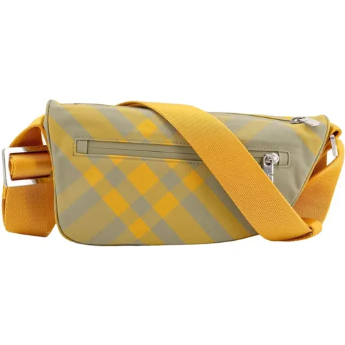 Shoulder Bag with Zip Closure , male, Sizes: ONE SIZE - Burberry - Modalova
