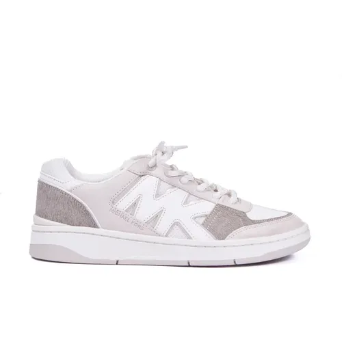 Logo Sneakers with Contrast Detail , female, Sizes: 6 1/2 UK, 6 UK, 4 UK, 4 1/2 UK, 5 1/2 UK, 3 1/2 UK, 7 UK, 3 UK, 5 UK - Michael Kors - Modalova