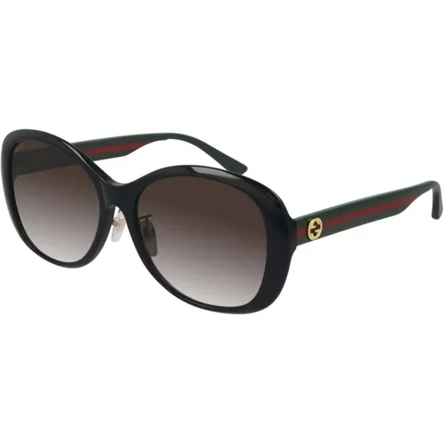 Brown Shaded Sunglasses , female, Sizes: 59 MM - Gucci - Modalova