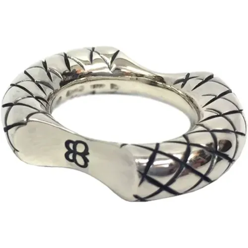 Pre-owned Silver rings , female, Sizes: ONE SIZE - Bottega Veneta Vintage - Modalova