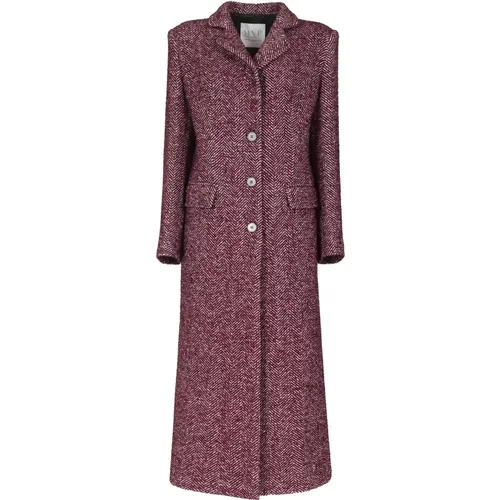 Checked Single-Breasted Coat , female, Sizes: 2XS, XS - MVP wardrobe - Modalova