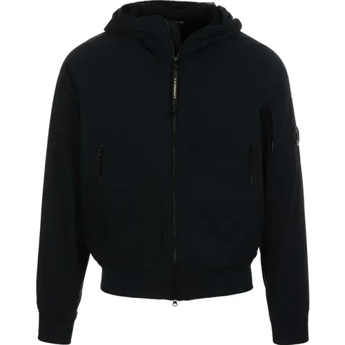 Short Hooded Jacket with Adjustable Drawstring and Zip Closure , male, Sizes: XL, M - C.P. Company - Modalova