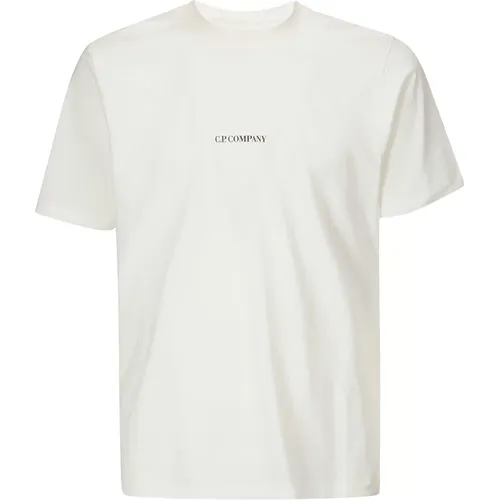 Bedrucktes Logo Jersey T-Shirt - C.P. Company - Modalova
