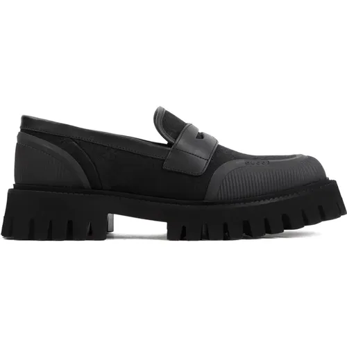 Cotton Loafers Ss24 , male, Sizes: 7 1/2 UK - Gucci - Modalova