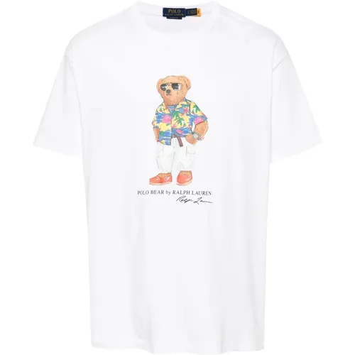 Polo Bear T-Shirt , Herren, Größe: L - Ralph Lauren - Modalova