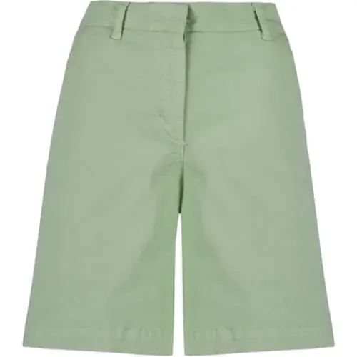 Lightweight Cotton Twill Chino Bermuda Shorts , female, Sizes: XS, 2XS, L, M, S - BomBoogie - Modalova