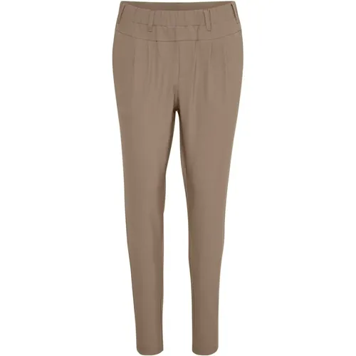 Slim-fit Trousers , female, Sizes: M, L - Kaffe - Modalova
