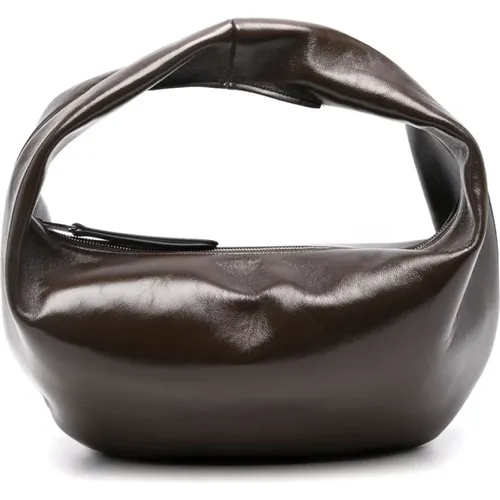 Braune Leder Hobo Tasche Khaite - Khaite - Modalova