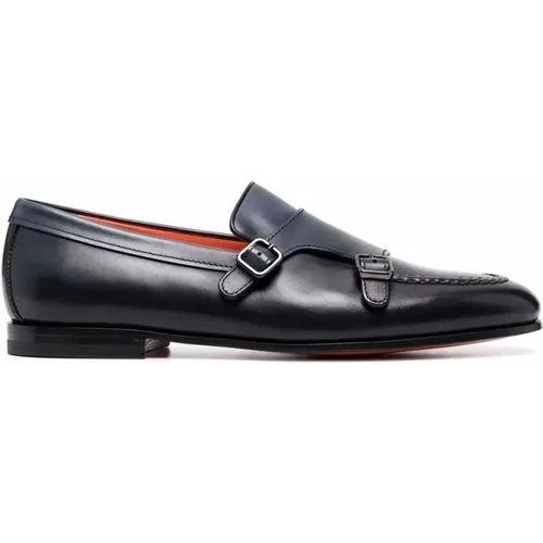 Classic Monk Strap Shoes , male, Sizes: 10 1/2 UK, 7 1/2 UK, 10 UK, 8 UK, 11 UK - Santoni - Modalova