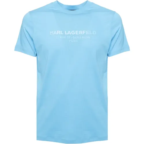 D Address T-shirt , male, Sizes: L, 2XL, S, XL - Karl Lagerfeld - Modalova