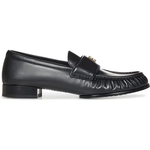 Schwarze Lederslipper mit 4G-Detail - Givenchy - Modalova