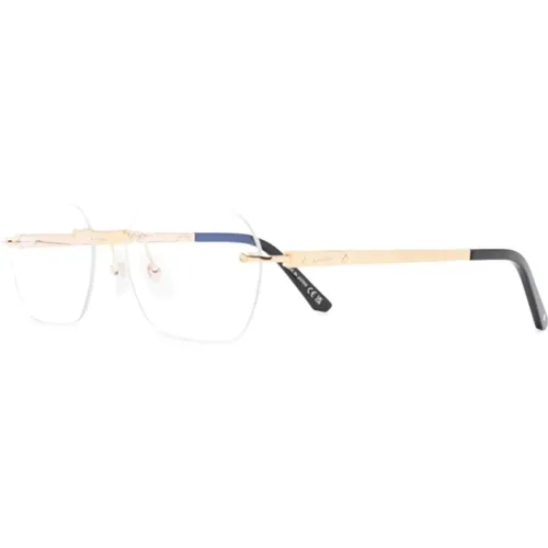 Gold Optical Frame for Everyday Use , male, Sizes: 57 MM - Cartier - Modalova