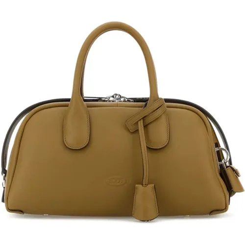 Stilvolle Khaki Lederhandtasche - TOD'S - Modalova