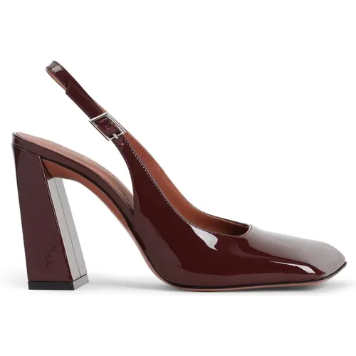 Leather Pumps Elegant Heels , female, Sizes: 3 UK, 7 UK, 5 UK, 5 1/2 UK - Amina Muaddi - Modalova