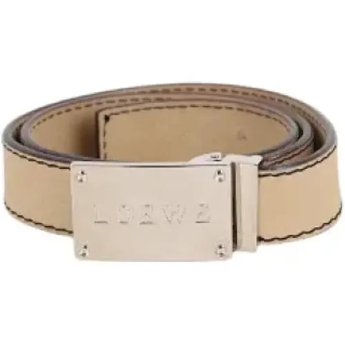 Pre-owned Leather belts , female, Sizes: ONE SIZE - Loewe Pre-owned - Modalova