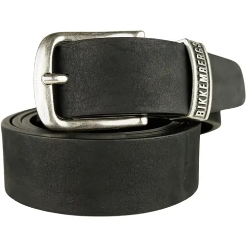 Leather Men's Belt , male, Sizes: 90 CM - Bikkembergs - Modalova