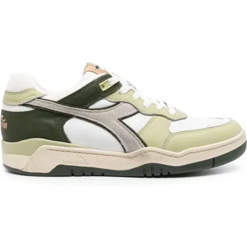 Green B.560 Used Sneakers , male, Sizes: 6 UK - Diadora - Modalova