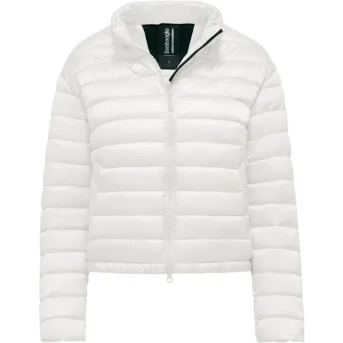 Shiny Nylon Padded Jacket with Stand-up Collar , female, Sizes: 2XL, M, XL, S, L - BomBoogie - Modalova