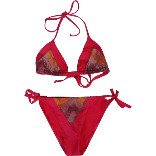 Bedrucktes Dreieck-Bikini-Set , Damen, Größe: L - Feel me Fab - Modalova