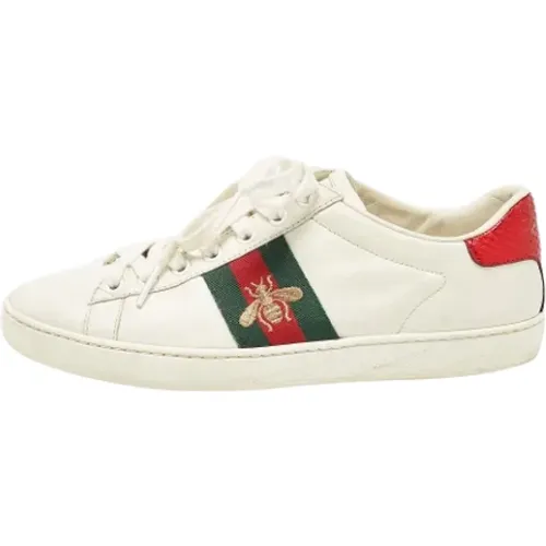 Pre-owned Leather sneakers , female, Sizes: 3 UK - Gucci Vintage - Modalova