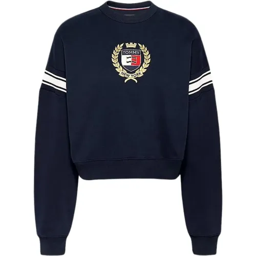 Blaue College-Stil Pullover - Tommy Hilfiger - Modalova