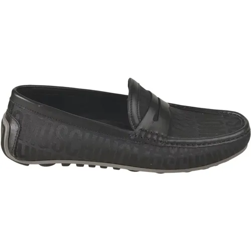 Flat Shoes Stylish Design , male, Sizes: 6 UK, 8 UK - Moschino - Modalova