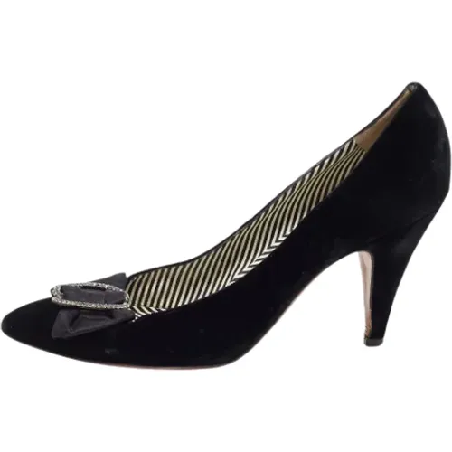 Pre-owned Satin heels , female, Sizes: 8 UK - Moschino Pre-Owned - Modalova