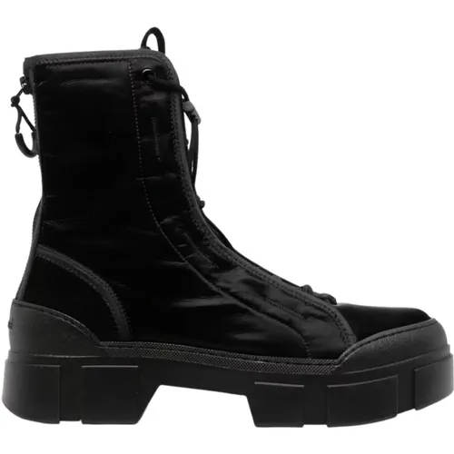 Roccia Stiefeletten - Schwarzes Panel-Design , Damen, Größe: 36 1/2 EU - Vic Matié - Modalova