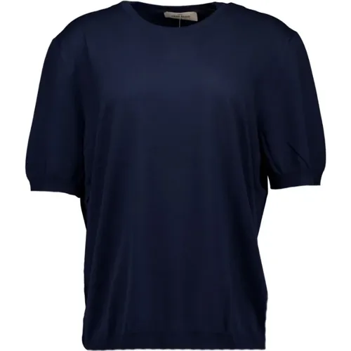 Dunkelblaue T-Shirts , Herren, Größe: 2XL - Gran Sasso - Modalova